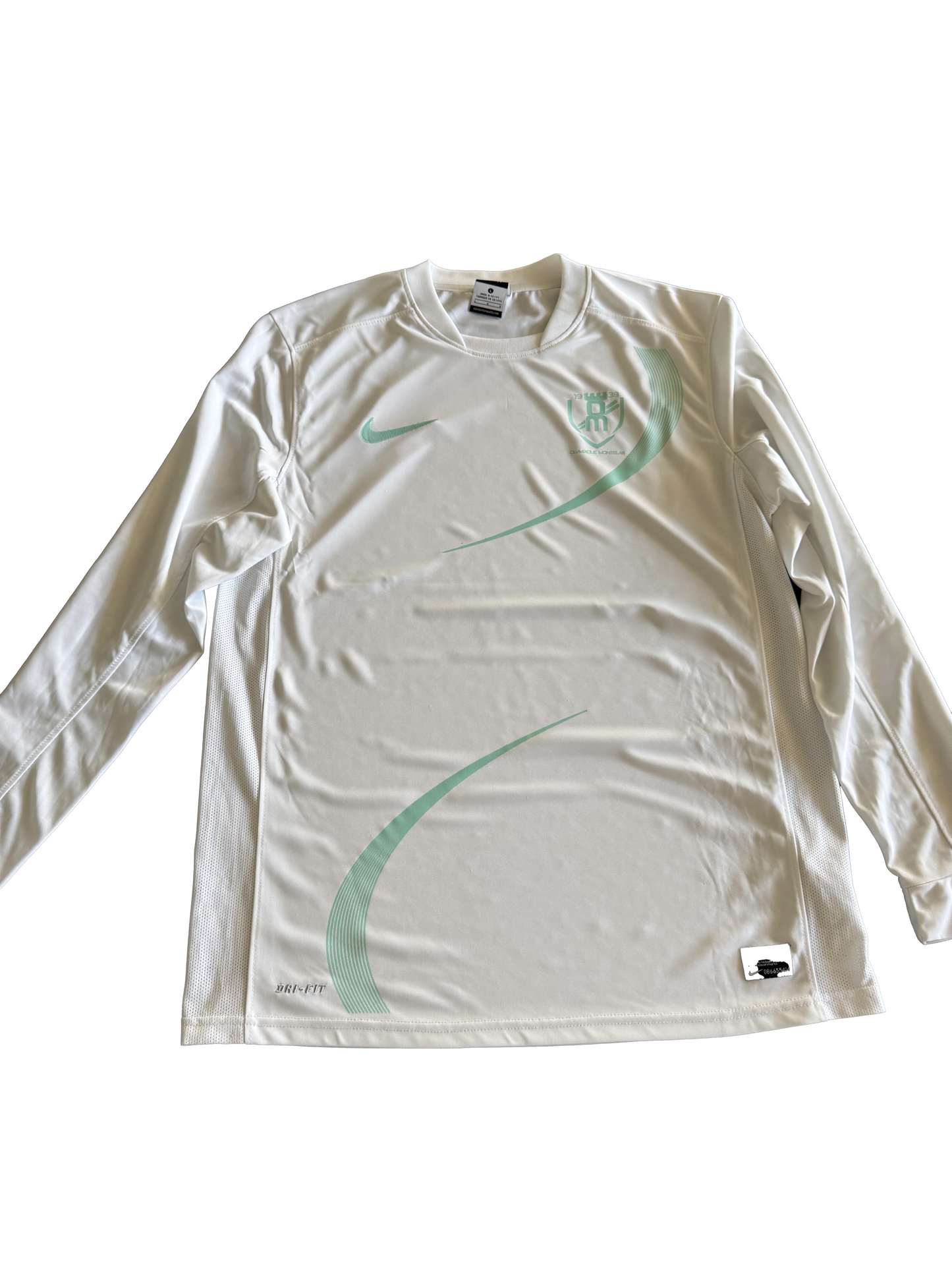 MAILLOT EXCLUSIF Manches longues Blanc / Vert d'eau
