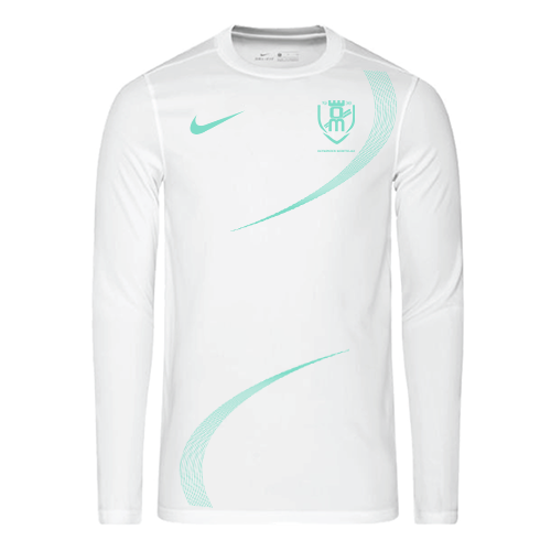 MAILLOT EXCLUSIF Manches longues Blanc / Vert d'eau