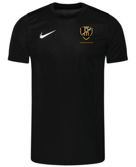 Maillot noir manches courtes (Adulte)